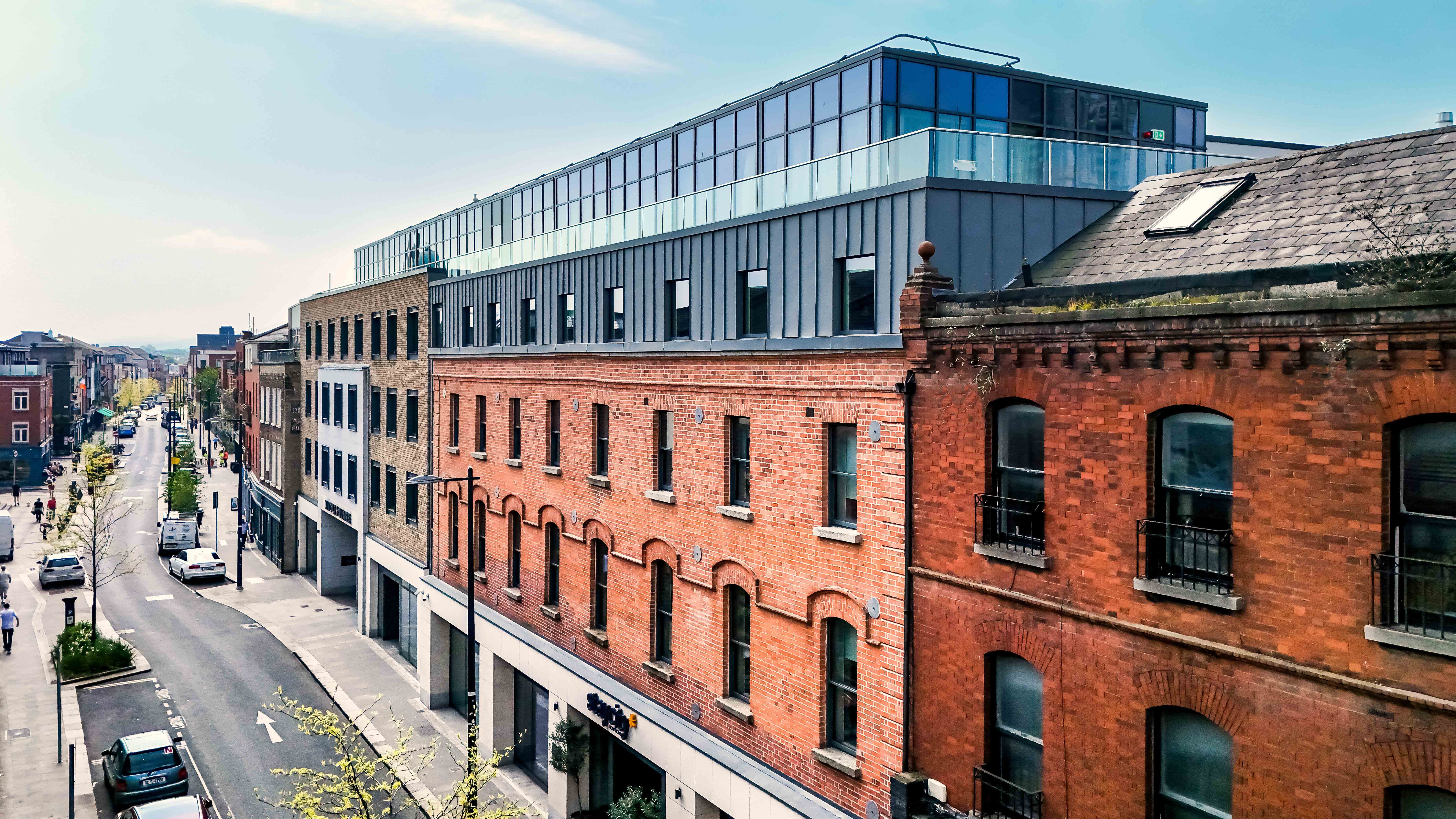 Dublin's skyline in the working district of the liberties.